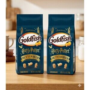 Harry Potter Butterbeer Pepperidge Farm Goldfish - Limited Edition - Lot of 2